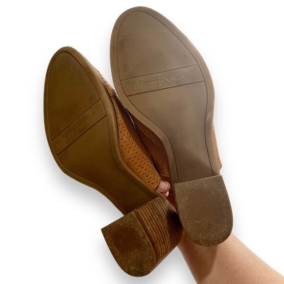 Franco Sarto | Aubree Tan Suede Leather Slingback Booties | Size 9M - Picture 8 of 8